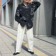 ライト　＜WRYHT＞アニマルドローイングプリント パンツ ライト ＜WRYHT＞アニマルドローイングプリント パンツ WRYHT