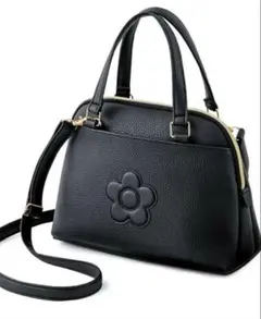 【美品・未使用】MARY QUANTシュリンクレザー風 2Wayショルダーバッグのサムネイル