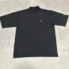 ナイキゴルフNIKEGOLF タイガーウッズ ハイネック 半袖 シャツ　ボーダー