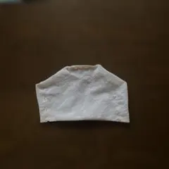 サテンボカホワイト手作りマスク幼児