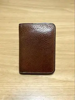 未使用・TSUCHIYA KABAN/ファスナーパース、コードバンブラウン スマートな印象が引き立つ ビジネスアイテム｜土屋鞄｜TSUCHIYA KABAN