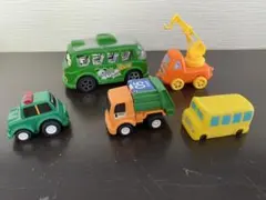 バス、働く車　ミニカーセット