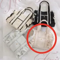 NICE CLAUP ナイスクラップ　ノベルティ　フリルトートバッグ　ピンク