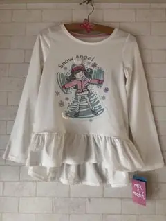 新品未使用　Cynthia Rowley フリル 長袖Tシャツ 白　130