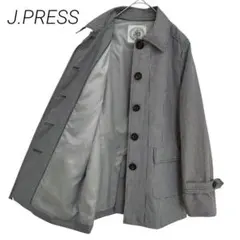J.PRESS✳️スプリングコート ブラック ホワイト チェック オフィス 春