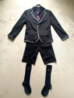 フォーマルスーツ ブラック 130cm ネクタイ　ソックス　セット
