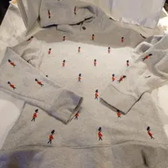 Ｌサイズ　graniph　グラニフ　 パーカー兵隊刺繍