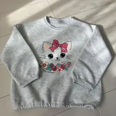 猫イラスト トレーナー 120サイズ