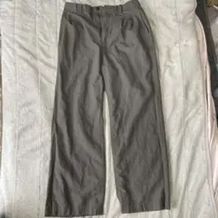 リネンブレンドタックワイドパンツ(丈長め74cm)