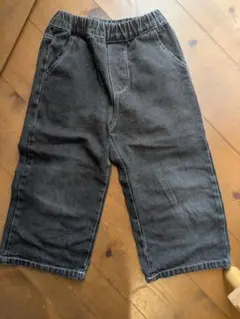 グレー ゴムウエスト カジュアルパンツ