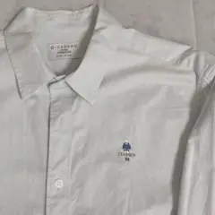 GIORDANO 刺繍ロゴ付き長袖シャツ 淡いブルーのサムネイル