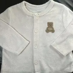 ジェラートピケ　カーディガン　薄ピンク80