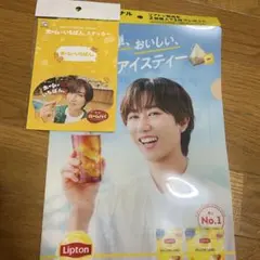 阿部亮平 リプトンクリアファイル 不二家シールのサムネイル