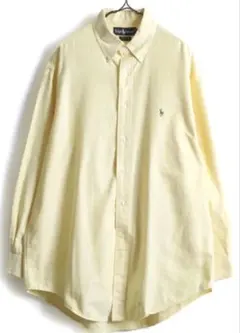 90s ラルフローレン　BDシャツ　ポニー　オックスフォード　L ボタンダウン