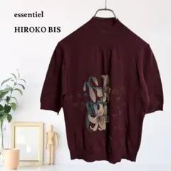 zC866【L】essentiel HIROKO BIS ニット セーター 花柄のサムネイル