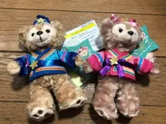 ダッフィー＆シェリーメイ＿ぬいぐるみバッチ＿七夕＿未使用品＿2014