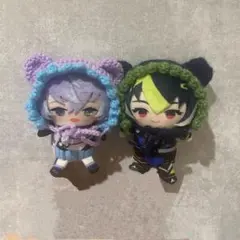 にじぱぺっと クマ耳 ボンネット 帽子 ぬい服