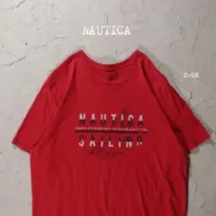 NAUTICA Tシャツ 企業　セーリング　レッド