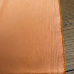1枚のみ❣️生地　はぎれ　オレンジ色　無地　伸縮性無し　ハンドメイド用