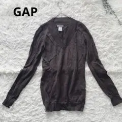 GAP イタリアンメリノウール ニット セーター こげ茶 レディースXS 細身