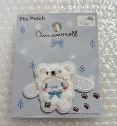 サンリオ　ワッペン　シール　シナモン　ふわふわスノー