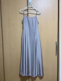 Mila Owen サテン キャミソール ワンピース ベージュ 0 Sサイズ相当