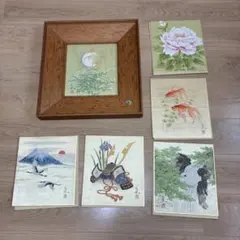 西陣織 雛人形 斎藤宗原画 色紙 西陣織 雛人形 斎藤宗原画 色紙 - メルカリ