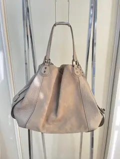 COACH イーディー スエード ライトベージュ