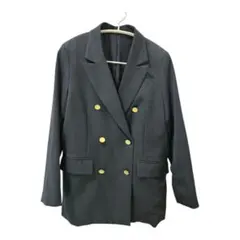 GU 紺ブレ　ダブルブレストブレザー　金ボタン　Mサイズ