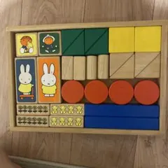 木製 ミッフィー 知育玩具 積み木セット
