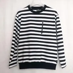 GU × UNDERCOVER ボーダーロンTオンライン限定XS ジップポケット