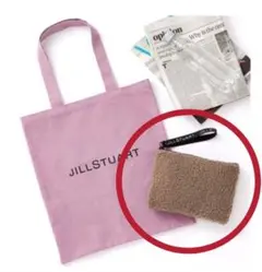 ジルスチュアート　雑誌付録　ポーチ　モコモコ　マルチケース　しまむら　シャンブル