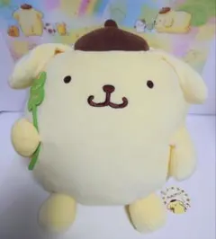 ポムポムプリン　ぬいぐるみ　クローバー　ムニュムニュ　L