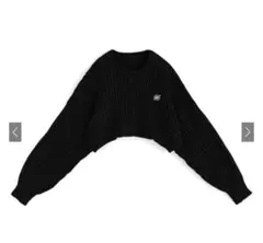 Grl ロゴ刺繍ケーブルニットショート丈カーディガン[k9311d]