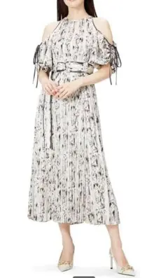 SNIDEL スナイデル　2WAYボリュームスリーブプリントワンピース