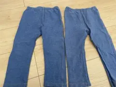 【UNIQLO】ブルー レギンス2点セット