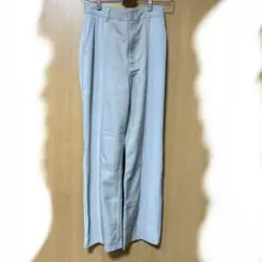 jeanasis 異素材切り替えパンツ　ミントグリーン