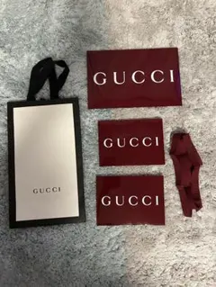GUCCI グッチ ショッパー 紙袋 リボンと封筒セット