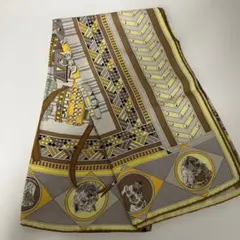 HERMES エルメス カレ90 スカーフ 首輪と犬 コリエドシアン