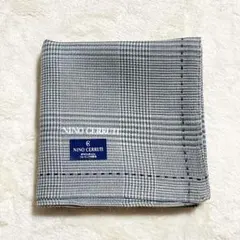NINO CERRUTI ハンカチ チェック柄 グレー