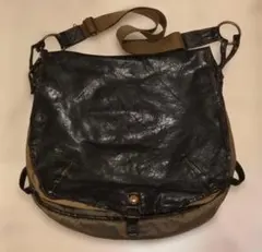まーくんさん専用 レザーコンビ ショルダーバッグのサムネイル