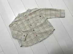 チェックシャツ　七分袖