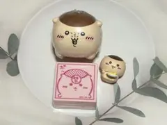 くりまんじゅう 貯金箱 スタンプ ミニマスコットフィギュア 3点セット