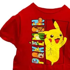 FBTV キャラ Tシャツ 赤 ポケモン ポケットモンスター ピカチュウ アニメ
