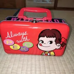 レトロ】不二家 ペコちゃん ポコちゃん トランクケース - メルカリ