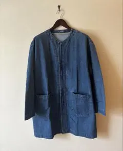 MUJI labo ジャパンファブリックデニム ノーカラー コート - メルカリ