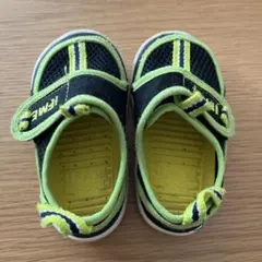 IFME ベビーサンダル 黒/緑