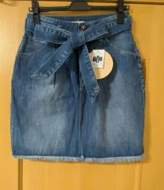 【未使用】earth music&ecology　ベルトデニムスカート