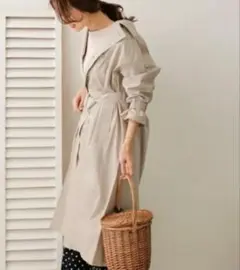 URBAN RESEARCH DOORS コットンロングトレンチコート