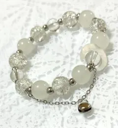 残1点特価！　天然石ムーンストーンブレスレット